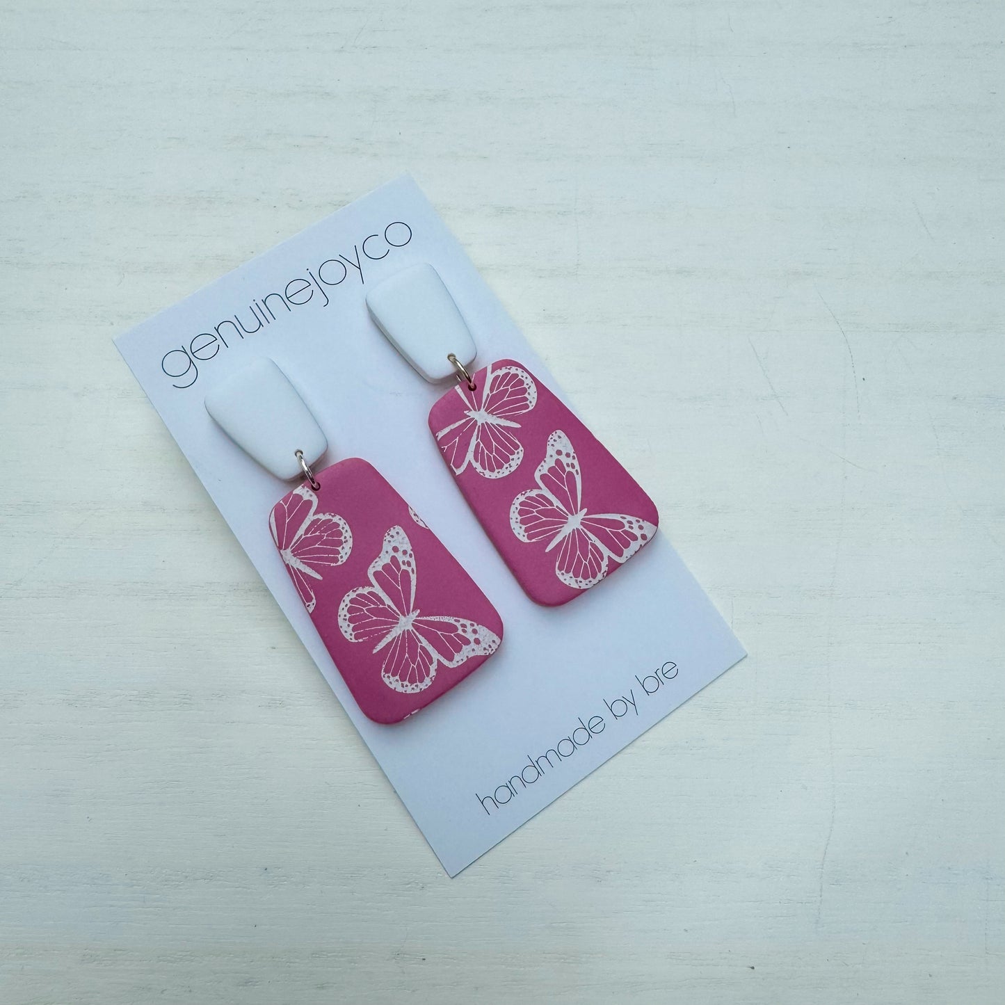 Pink/White Dangles (multiple designs)