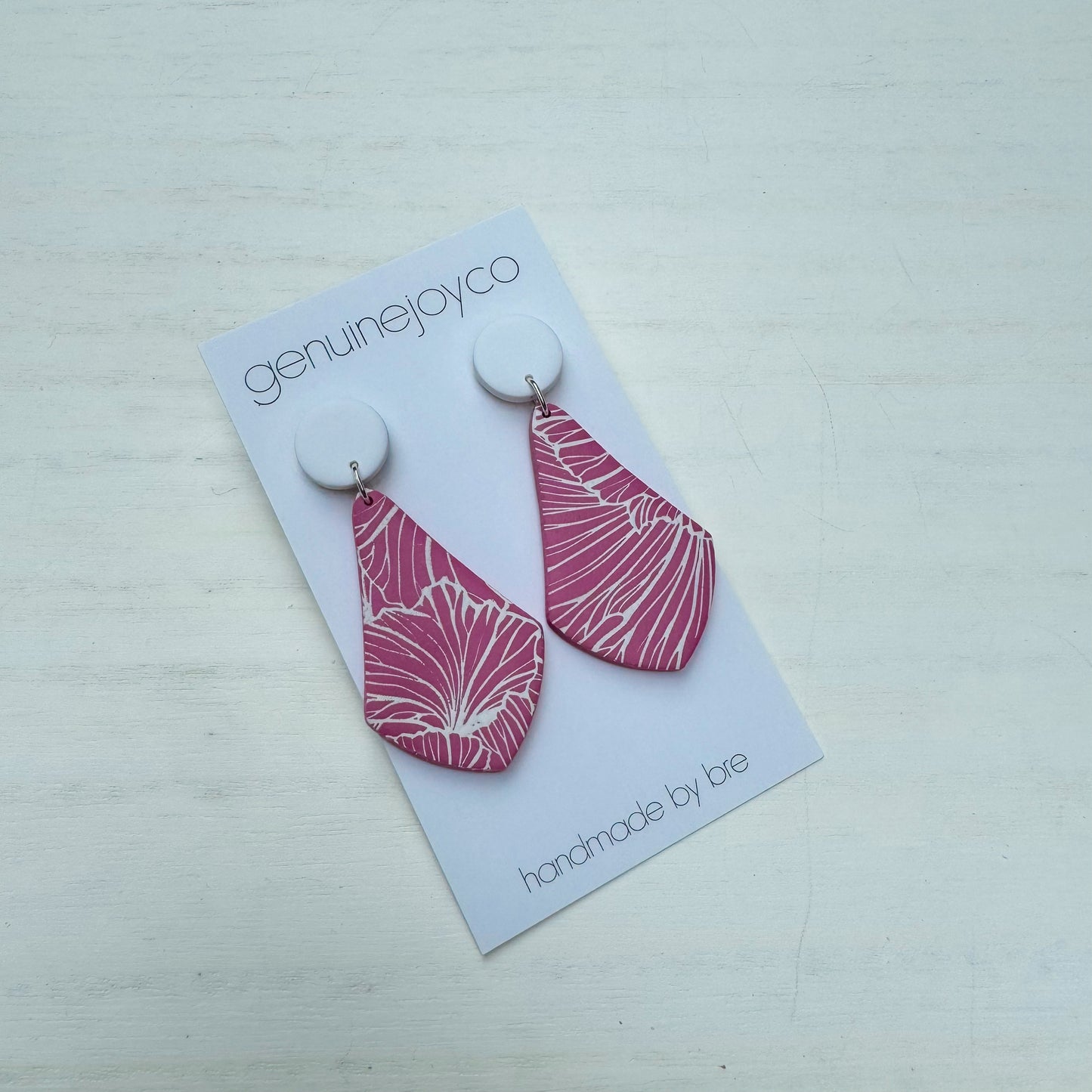 Pink/White Dangles (multiple designs)