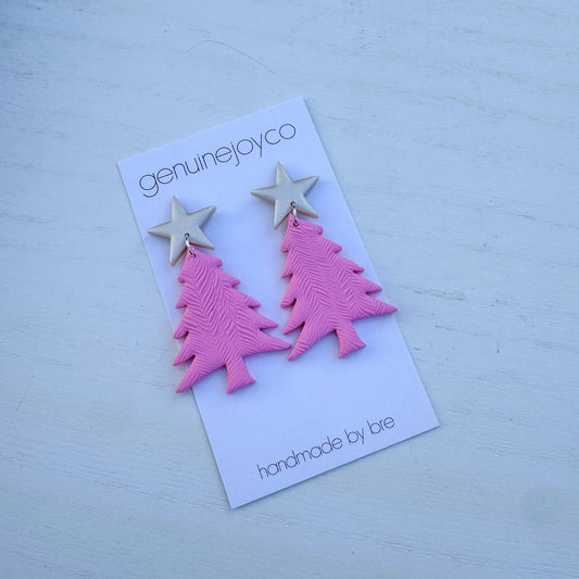 Pink Tree Dangle