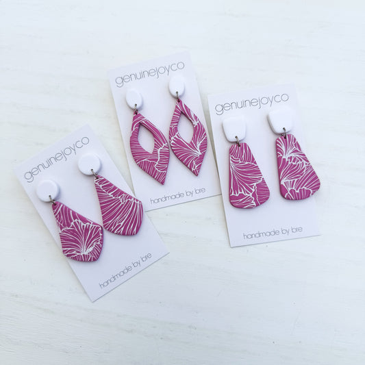 Pink/White Dangles (multiple designs)